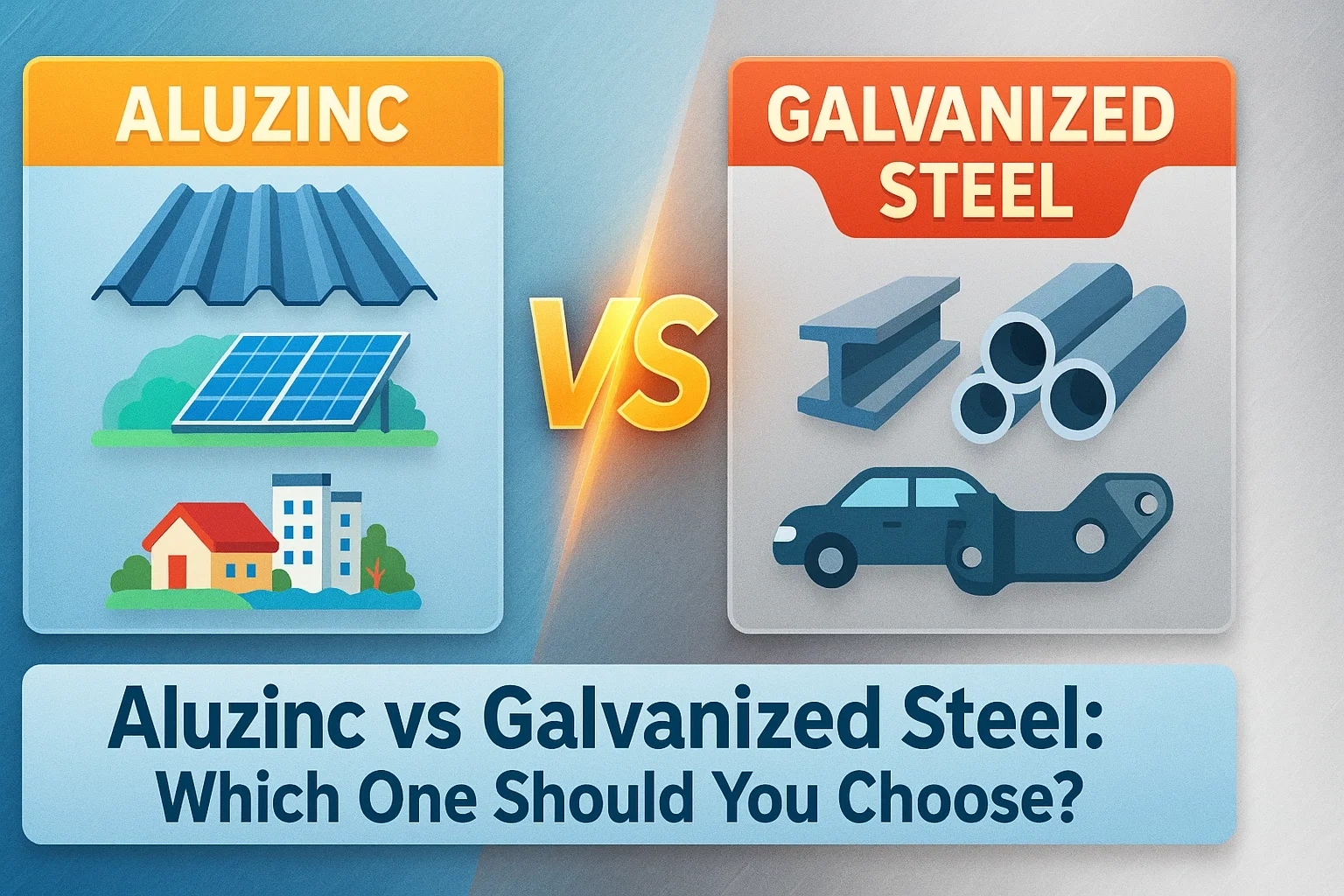Aluzinc vs. Acero Galvanizado: ¿Cuál Debería Elegir?