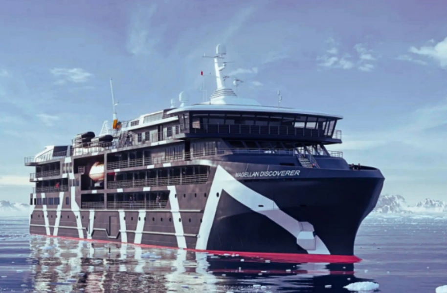 Proyecto de construcción del crucero chileno Magellan Discoverer